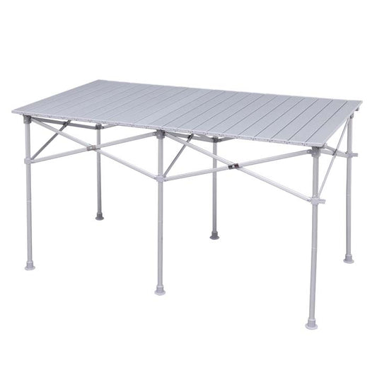 テーブル　ロール式アルミ天板　：ロゴス